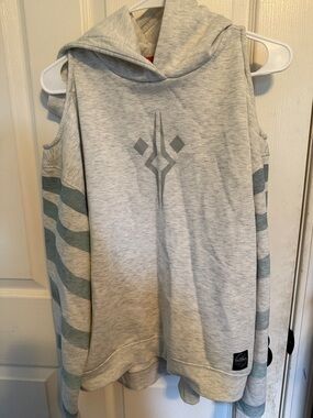 Star Wars Light Gray & Blue Hooded Sweatshirt